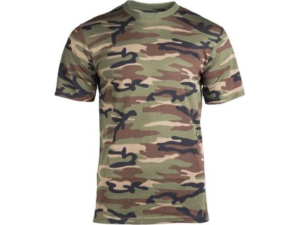 MILTEC Tričko Basic - woodland (11012020)