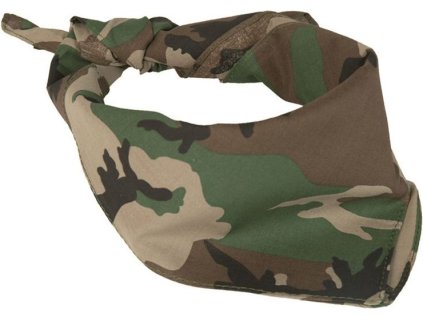 MILTEC Šatka Bandana - woodland (12605020)