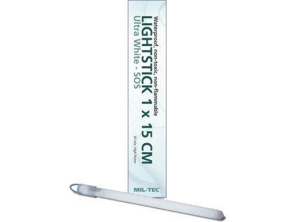 MILTEC Chemické svetlo 1x15 SOS - ultra white (14936007)