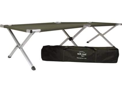 MILTEC Skladacia posteľ US - 190x65x42 cm - olive drab (14402001)