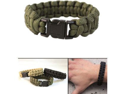 MILTEC Paracord náramok Cobra na ruku 22mm - olive drab (16370201)