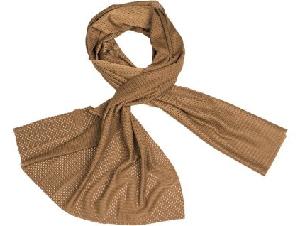 MILTEC Sieťovaná maskovacia šála MESH - dark coyote (12627019)