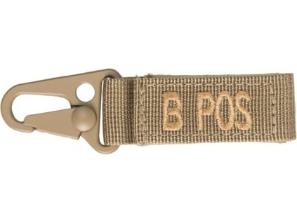 MILTEC Prívesok na kľúče B POS - coyote (15917305)