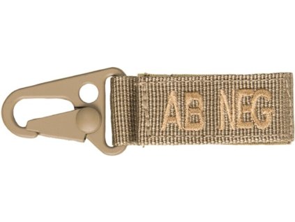 MILTEC Prívesok na kľúče AB NEG - coyote (15917605)