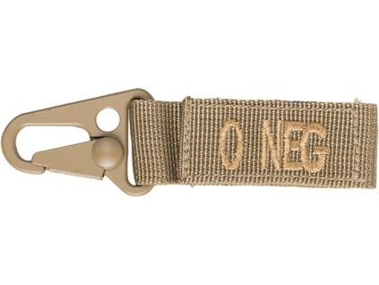 MILTEC Prívesok na kľúče O NEG - coyote (15917805)