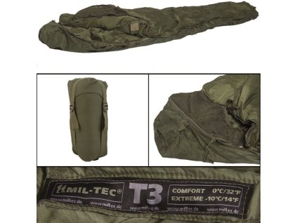 MILTEC Spací vak Tactical 3 - olive drab (14113803)