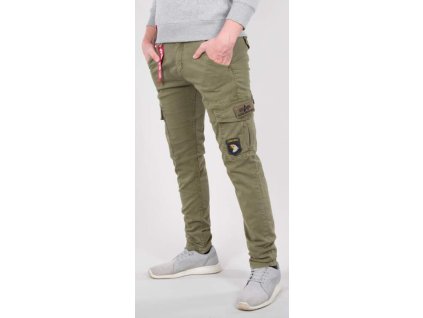 ALPHA INDUSTRIES Dlhé nohavice Petrol Patch Pant - olivové (178207/11)