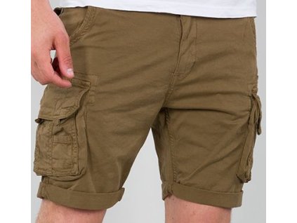 ALPHA INDUSTRIES Krátke nohavice Crew - khaki (176203/13)
