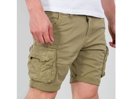ALPHA INDUSTRIES Krátke nohavice Crew - light olive (176203/82)