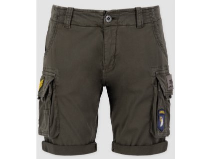 ALPHA INDUSTRIES Krátke nohavice Crew Patch - greyblack (186209/136)