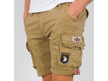 ALPHA INDUSTRIES Krátke nohavice Crew Patch - sand (186209/14)