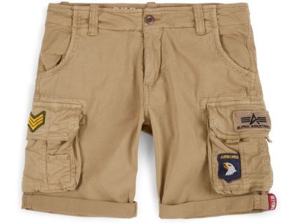 ALPHA INDUSTRIES Krátke nohavice Crew Patch - wheat (186209/441)