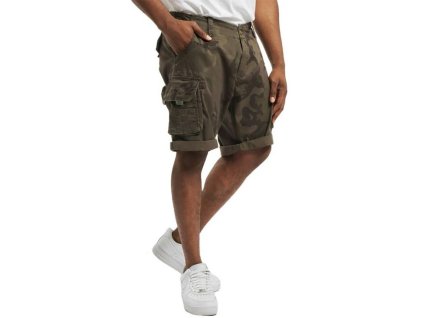 ALPHA INDUSTRIES Krátke nohavice Crew Short Camo - dark olive camo (196201/415)
