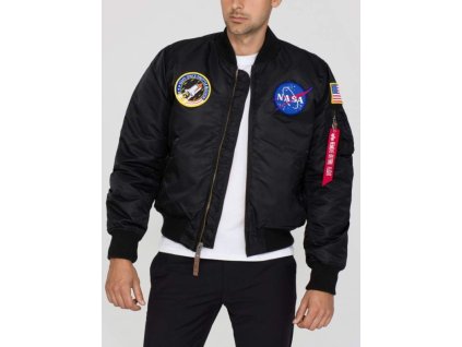 ALPHA INDUSTRIES Bunda MA-1 VF NASA - čierna (166107/03)