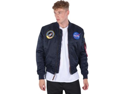 ALPHA INDUSTRIES Bunda MA-1 VF NASA - rep. blue (166107/07)