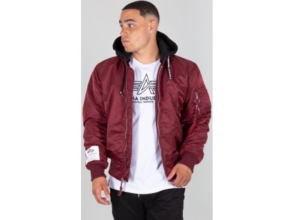ALPHA INDUSTRIES Bunda MA-1 ZHP - burgundy (118101/184)