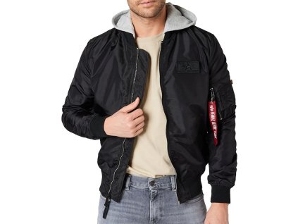 ALPHA INDUSTRIES Bunda MA-1 TT Hood BP Ref. - čierna (106103/03)