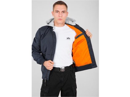 ALPHA INDUSTRIES Bunda MA-1 TT Hood BP Ref. - rep.blue (106103/07)