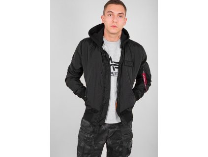 ALPHA INDUSTRIES Bunda MA-1 TT Hood - čierna/čierna (196108/515)