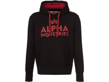 ALPHA INDUSTRIES Mikina Foam Print Hoody - čierna (143302/03)