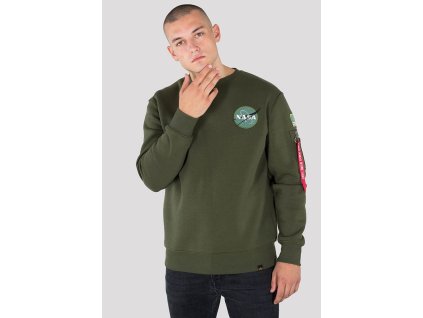ALPHA INDUSTRIES Mikina Space Shuttle Sweater - dark green (178307/257)