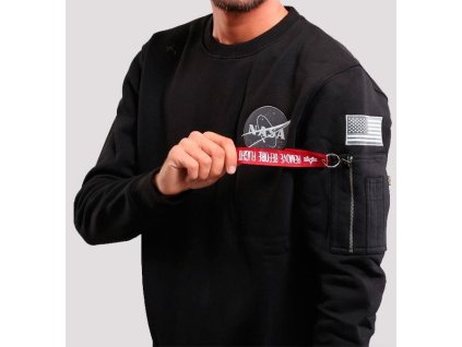 ALPHA INDUSTRIES Mikina Space Shuttle Sweater - čierna (178307/03)