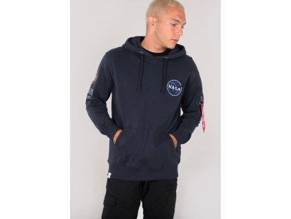 ALPHA INDUSTRIES Mikina Apollo 11 Hoody - modrá (188310/07)