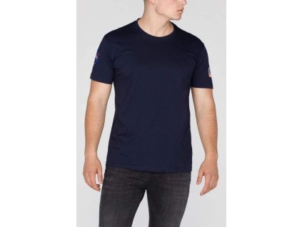 ALPHA INDUSTRIES Tričko NASA T - modré (176506/07)