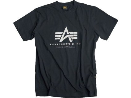 ALPHA INDUSTRIES Tričko BASIC - čierne (100501/03)