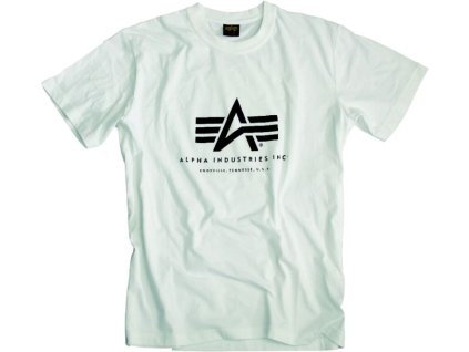 ALPHA INDUSTRIES Tričko BASIC - biele (100501/09)