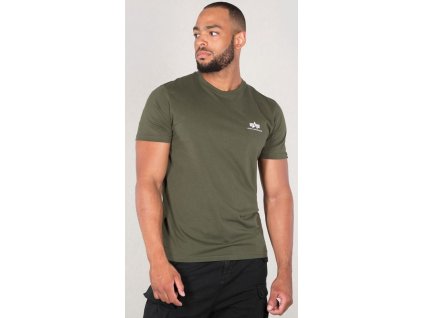 ALPHA INDUSTRIES Tričko BASIC T Small Logo - olivové (188505/11)