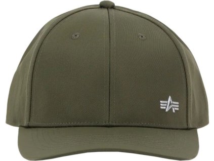 ALPHA INDUSTRIES Šiltovka Metal Label - dark olive (156905/142)