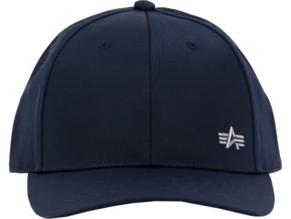 ALPHA INDUSTRIES Šiltovka Metal Label - rep blue / chrome (156905/376)