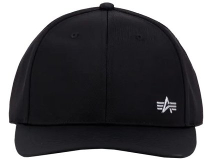 ALPHA INDUSTRIES Šiltovka Metal Label - black / metalsilver (156905/530)