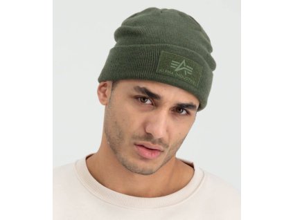 ALPHA INDUSTRIES Čiapka VLC Beanie - tmavo zelená (118943/257)