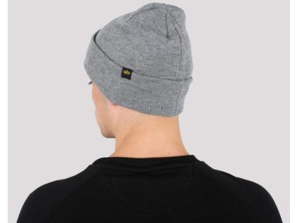 ALPHA INDUSTRIES Čiapka Beanie X-Fit - šedá (168905/17)