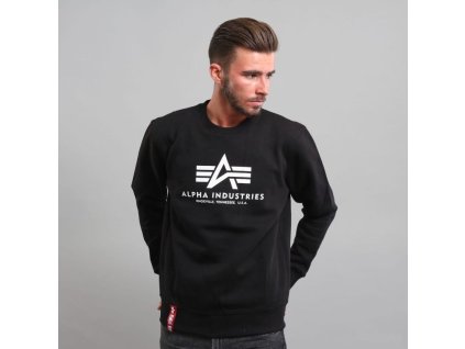 ALPHA INDUSTRIES Mikina Basic Sweater - čierna (178302/03)