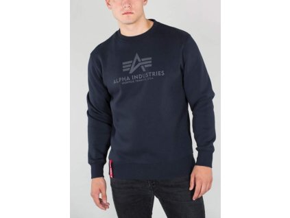 ALPHA INDUSTRIES Mikina Basic Sweater - modrá (178302/07)