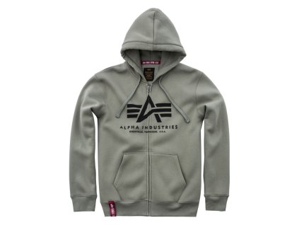 ALPHA INDUSTRIES Mikina Basic Zip Hoody - olivová (178325/11)