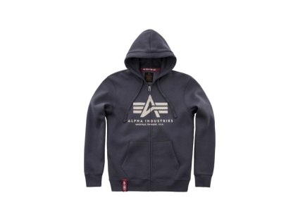 ALPHA INDUSTRIES Mikina Basic Zip Hoody - šedo/čierna (178325/136)