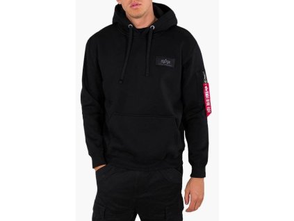 ALPHA INDUSTRIES Mikina Back Print Reflective Print - čierna (178318RP/03)