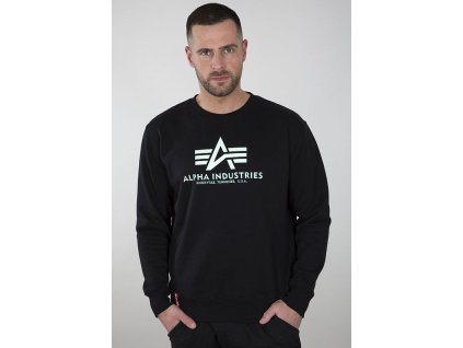 ALPHA INDUSTRIES Mikina Basic Kryptonite - čierna (116310/03)