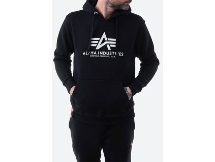 ALPHA INDUSTRIES Mikina Basic Kryptonite - čierna (116335/03)