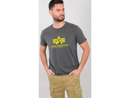 ALPHA INDUSTRIES Tričko BASIC - charcoal heather (100501/315)