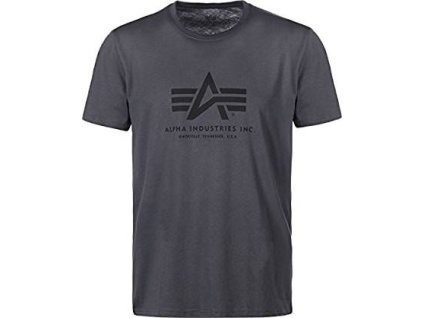 ALPHA INDUSTRIES Tričko BASIC - šedočierne/čierne (100501/412)