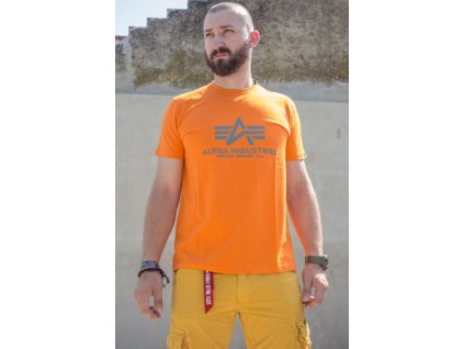 ALPHA INDUSTRIES Tričko BASIC - alpha orange (100501/429)