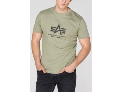 ALPHA INDUSTRIES Tričko BASIC - light olive (100501/82)