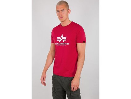 ALPHA INDUSTRIES Tričko BASIC - RBF red (100501/523)