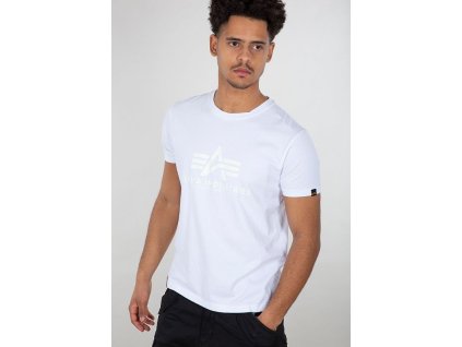ALPHA INDUSTRIES Tričko Basic T Kryptonite - biele (116521/09)
