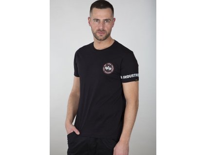 ALPHA INDUSTRIES Tričko RBF Back Stripe T - čierne (128534/03)